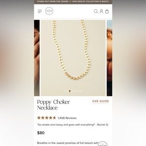 Made by Mary Poppy Choker Neckace